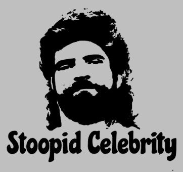 Stoopid Celebrity T Shirt Grey/Black