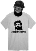 Stoopid Celebrity T Shirt Grey/Black